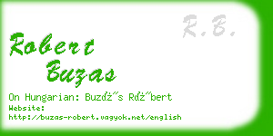 robert buzas business card